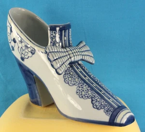 Thai Modern Version Delft Slipper W/BIG Bow & Tongue  - Picture 1 of 10