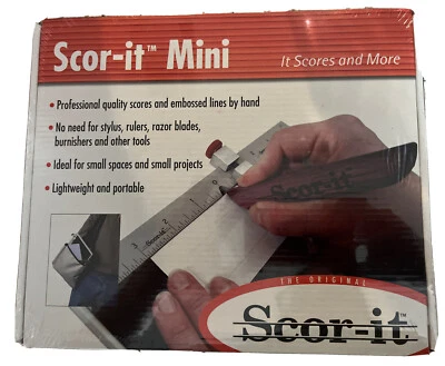 TWO Scor-it Mini  Scoring Board -Inches or Metric-  9 3/8 x 7" tool FREE SHIP - Image 1 of 4
