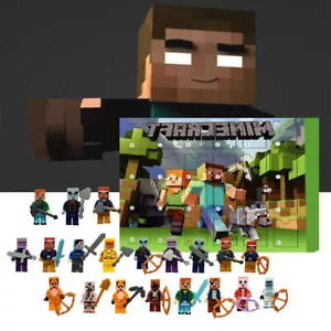 Weihnachten Adventskalender Minecraft Bausteine Figuren Spielzeug 2024 NEU - Bild 1 von 4