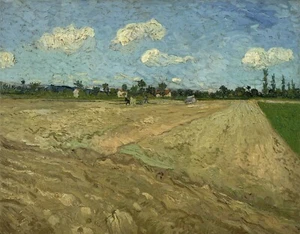 VINCENT VAN GOGH Poster or Canvas Print "Ploughed fields ('The furrows')" - Picture 1 of 1
