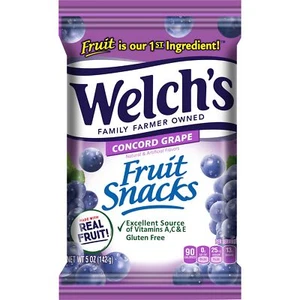 Welch's Fruit Snacks Concord Grape Perfect for School Lunches Gluten Free Sha... - Picture 1 of 1