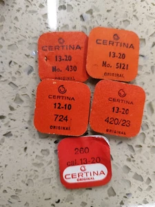 CERTINA 13-20 /12-10   Lot Parts  NOS - Picture 1 of 3