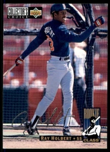 1994 Upper Deck Collector's Choice #665 Ray Holbert Rookie Silver Signature - Bild 1 von 2