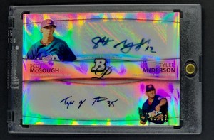 2010 Bowman Platinum Dual Auto Refractor BPDAMA Scott McGough Tyler Anderson /99