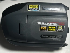 Panasonic Palmcorder Palmsight VHS Camcorder Retro PV-L501D, Leather Ambico Case - Picture 1 of 21