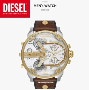 Diesel Men's Watch DZ7483 with Oversized Chronograph Dial Stainless Steel 57mm - Picture 1 of 1