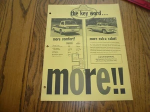 1963 Chevrolet Trucks Light Medium & Heavy Duty Technical Sheets - Vintage - Picture 1 of 3