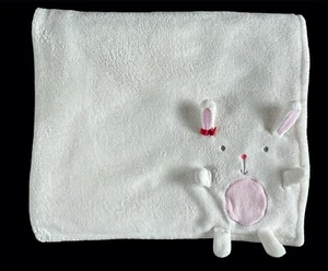 Manta bebé Target edición limitada 3D conejito conejo blanco rosa suave felpa 30x40" - Imagen 1 de 6