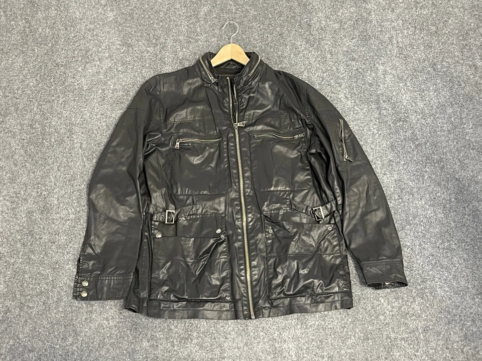 Chaqueta Bomber Express Mujer Extra Grande Negra Imitación Cuero Moto N7 Foto 1 de 4