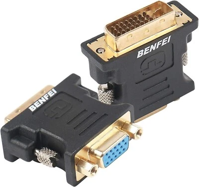 BENFEI DVI-I to VGA Adapter with Gold Plated Cord (2 PACK) - Image 1 of 3