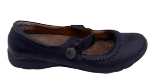Hush Puppies Shoes Women US Size 7 Black Leather Mary Jane Gyneth H503764 Strap - Picture 1 of 10