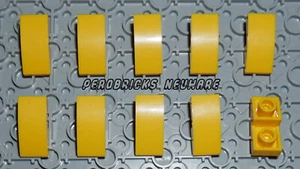 Lego Basic 10x Bogen halbrund Schrägstein Dachst 1x2 gelb #24201 NEUWARE - Bild 1 von 1