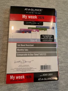 AT-A-GLANCE 2026 Planer Nachfüllpackung wöchentlich & monatlich Kathy Davis Größe 4 KD81-285Y - Bild 1 von 1