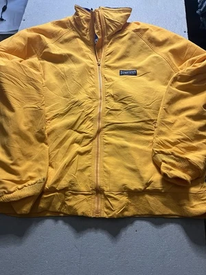Women’s yellow Lands' End Polartec Aircore-200 jacket. Size M 10-12 - Image 1 of 4