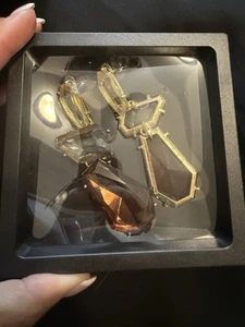 Commense goldene geoförmige hängende Ohrringe Damen Einheitsgröße - Bild 1 von 3
