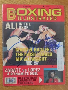 MARVELOLUS MARVIN HAGLER signed Boxing Illustrated Oct 1978 Magazine PSA AO89957 - Picture 1 of 4
