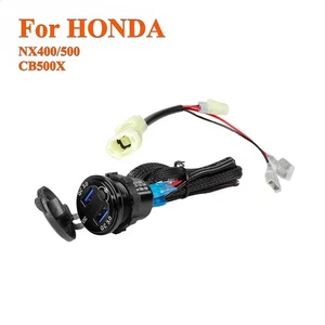 Para Honda NX400/500 CB500X 3.0 Cargador Rápido Doble USB 12V Conector Enchufe: - Imagen 1 de 5