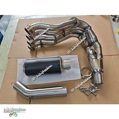 Tubo de cabezal silenciador de carbono de escape sistema completo para Suzuki GSXR 750 600 2006-2007 Foto 1 de 4