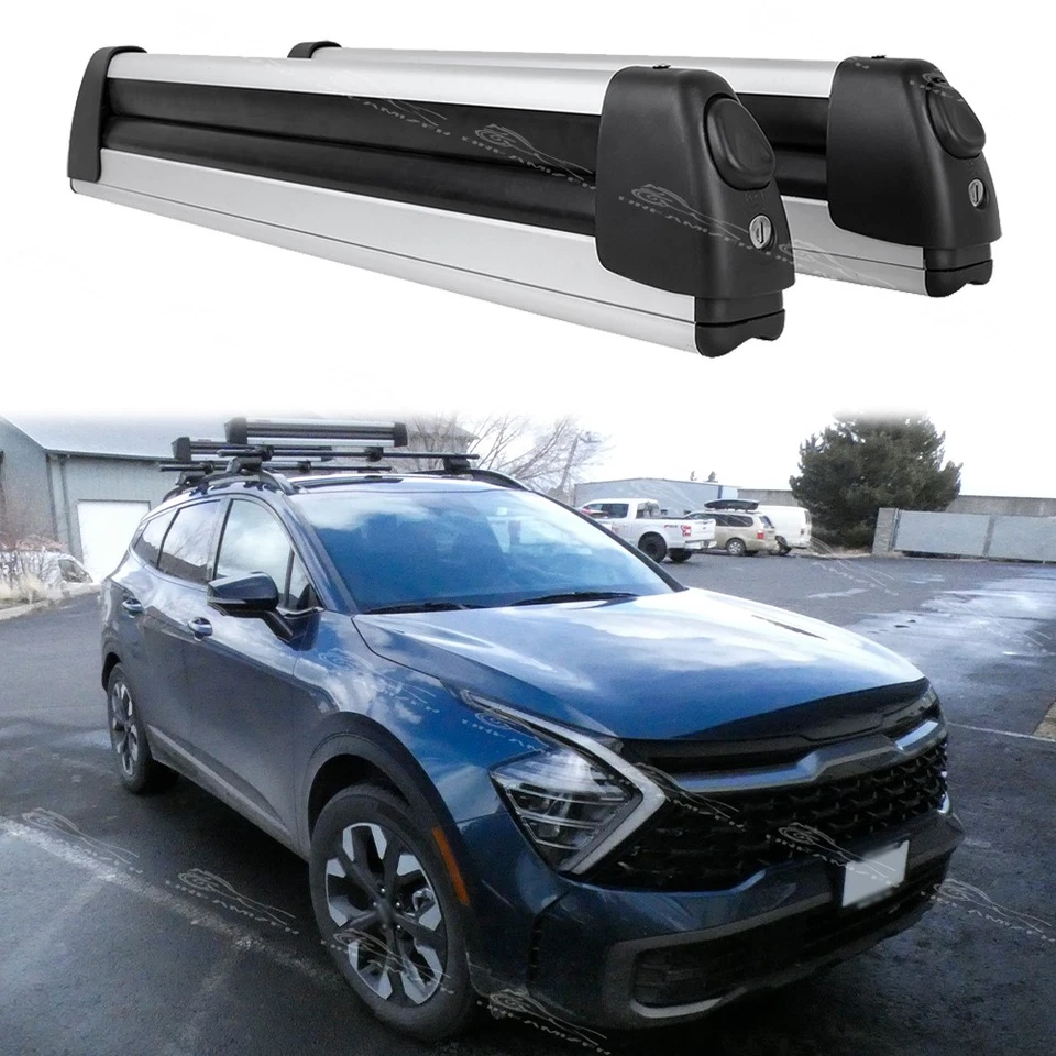 Barra transversal portaequipajes de techo de aluminio para KIA Sportage EX LX 31,5" Foto 1 de 4
