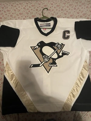 New! 2002 CCM NHL On Ice Authentic Jersey Pittsburgh Penguins Mario Lemieux 52 - Image 1 of 4