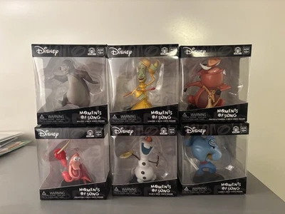 REDUCED! Complete Set of 6 Disney Moments of Song  3" Vinyl Figures Sealed NEW - Image 1 of 4