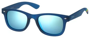 POLAROID KIDS PLD 8009/N UJO BLUE Clear 45/19/135 KIDS Sunglasses - Picture 1 of 2