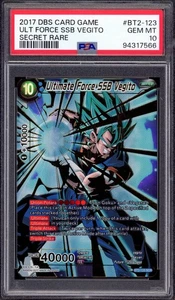 2017 Dragon Ball Super Secret Rare Ultimate Force SSB Vegito #BT2-123 PSA 10 - Bild 1 von 2