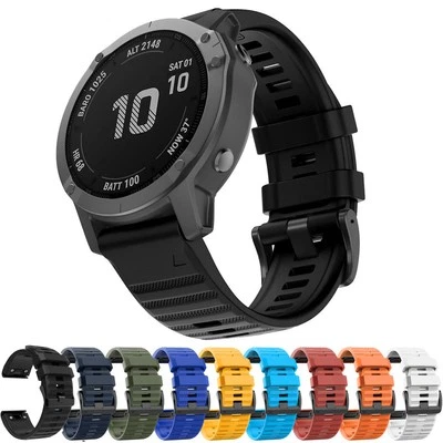 Silikon Armband Für Garmin Fenix 7X/7X Pro/6X Pro/5X Plus Sport Tracke Armband - Bild 1 von 4