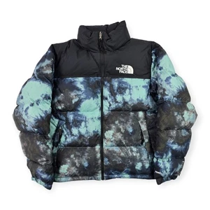 The North Face 700 Nuptse Piumino Giacca Wasabi Ice Dye Uomo Medium  - Foto 1 di 8