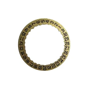 Reloj Calendario Dorado Fecha Disco Rueda Fecha A 3 Para Movimiento ETA 2671 Genuino - Imagen 1 de 5