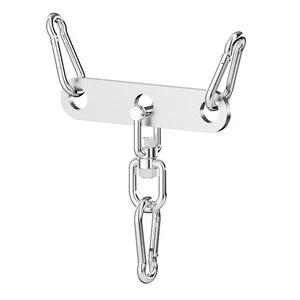 Double to Single Cable Machine Adaptor Plate with Swivel for Gym Pulley System - Picture 1 of 8