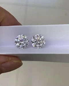 Loose Lab-Grown CVD Diamond 6.50 MM D Color IF CLARITY Certified Diamonds 5 Pcs - Picture 1 of 7