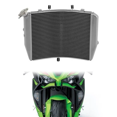 Radiator Cooler Engine Cooling Fit For Kawasaki Ninja ZX6R ZX636 2013-2018 ✅ - Image 1 of 4