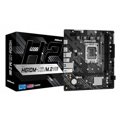 0000063697 Asrock SCHEDA MADRE H610M-H2/M.2 D5 DDR5 1700 (90-MXBML0-A0UAYZ) - Immagine 1 di 4