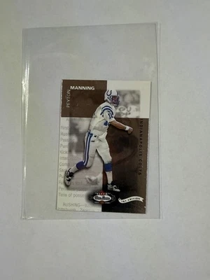 2002 Fleer Box Score - Classic Miniatures Peyton Manning #19 1st Edition /100 - Image 1 of 2