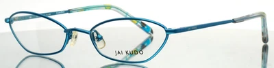 Gafas de borde completo JAI KUDO 476 M02 verde azulado ojo de gato para mujer 51-17-135 B:25 Foto 1 de 4