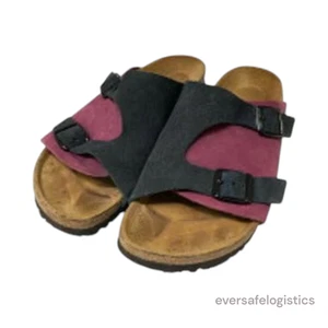 Birkenstock Zurich Men’s Sandals Purple Black Size 41 US9.5 Used - Picture 1 of 8