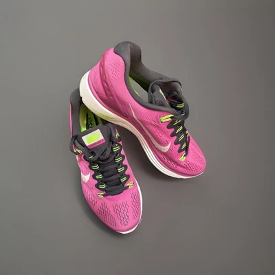 Nike Women's Lunarglide 5 Running Shoes Pink Green Athletic Sneaker Size 7.5 - Image 1 of 4