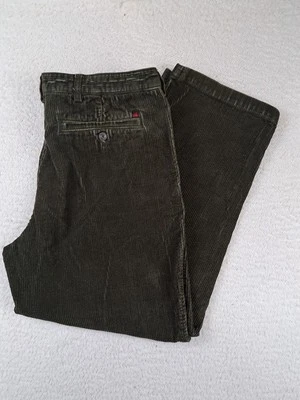 Woolrich Corduroy Pants Mens Size 38 x 30 Thick Green Vintage Flat Front - Image 1 of 4