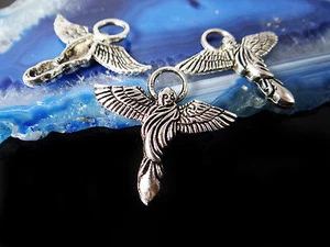 Ángel de la Guarda Colgante 29x30mm Ángel 3 Piezas Ala Plateado Charm ,A-20, 3 - Imagen 1 de 1