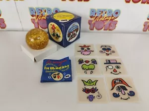 BRILLANTINA LA PALLA RIMBALZINA GIG 1982 VINTAGE TOY PAZZA GIALLA ORO PALLINA - Picture 1 of 7
