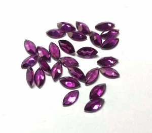 50 pcs 100% Natural Rhodolite Garnet 4x2mm Marquise Faceted Cut loose Gemstone - Picture 1 of 6