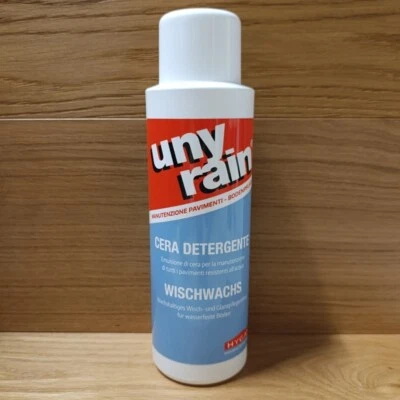 CERA DETERGENTE UNYRAIN 1 Litro per pavimenti resilienti e resistenti all'acqua
