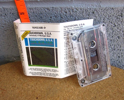 UNIVERSITY MARCHING BANDS cassette-tape Touchdown USA 1987 Michigan Ohio Indiana - Image 1 of 3