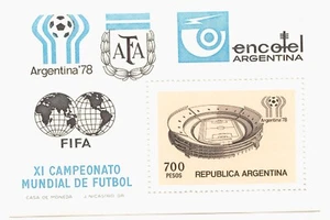 ARGENTINA 1978 Mundial de Fútbol, impecable nuevo, bloque 20 - Imagen 1 de 1