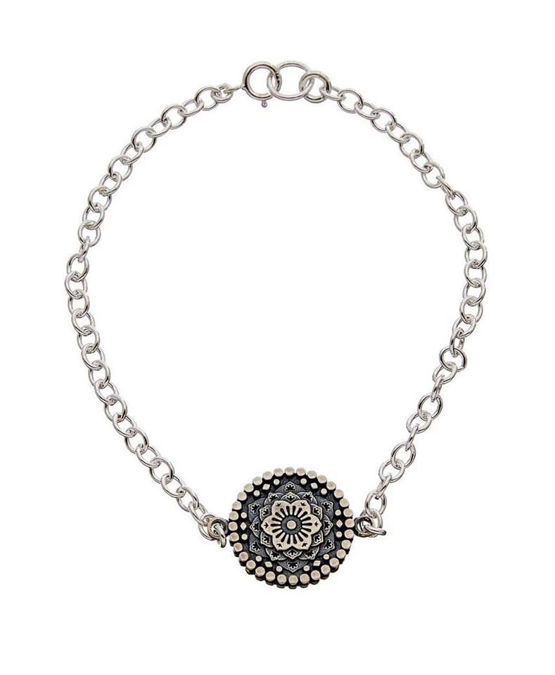 Dogeared Mandala Collection Silver Bracelet Women's - Image 1 of 3