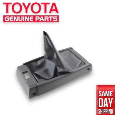 93 - 98 TOYOTA T100 CENTER CONSOLE SHIFTER BEZEL LEATHER BOOT TRIM GRAY OEM NEW - Image 1 of 4