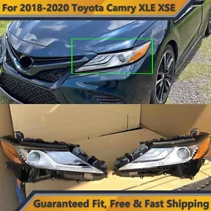 Full LED Headlight Assembly for 2018 2020 Toyota Camry XLE XSE Left Right Pair - Foto 1 di 6