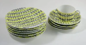 1950s Fine China Set by La Maitrise of Galeries Lafayette - France Ceramique - Picture 1 of 11