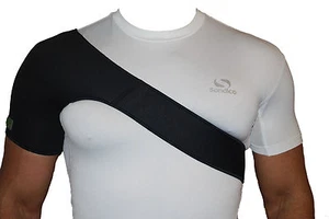 Tracolla supporto spalla nera tutore neoprene lesioni artrite lussazione dolore gy - Foto 1 di 1